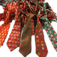 Large Necktie - Christmas-Adj. - 25 Pck