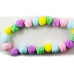 Easter Pompom Collars 12 pk
